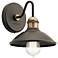 Kichler Clyde 7 1/4" Olde Bronze Industrial Barn Light Wall Sconce