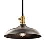 4_Kichler Cobson 12" Wide Bronze Rustic Industrial Dome Pendant Light more views