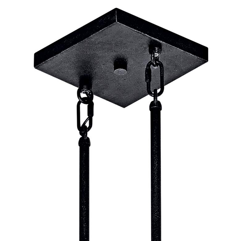 Image 6 Kichler Colerne 46 1/2" Wide Black Auburn Wood 5-Light Island Pendant more views
