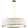 1_Kichler Convertible 30"W Classic Bronze Drum Pendant Light