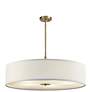 2_Kichler Convertible 30"W Classic Bronze Drum Pendant Light more views