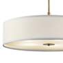 5_Kichler Convertible 30"W Classic Bronze Drum Pendant Light more views