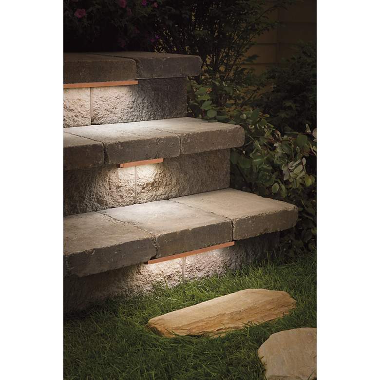 Image 1 Kichler Copper 6-LED Hardscape Deck Step and Bench Light