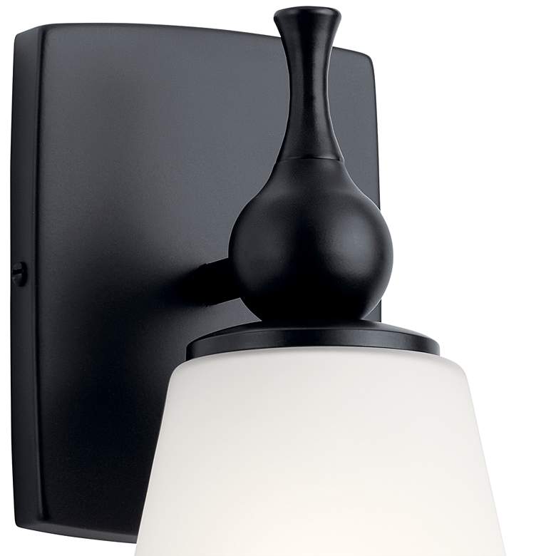 Image 4 Kichler Cosabella 10 1/2 inch High Black Metal Wall Sconce more views