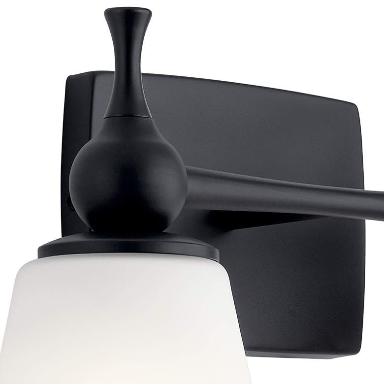 Image 3 Kichler Cosabella 10 1/4 inch High 2-Light Black Wall Sconce more views