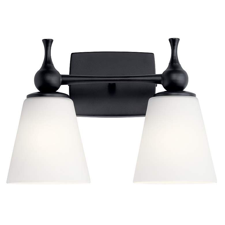 Image 4 Kichler Cosabella 10 1/4" High 2-Light Black Wall Sconce more views