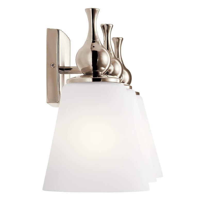Image 2 Kichler Cosabella 24"W 3-Light Polished Nickel Bath Light more views
