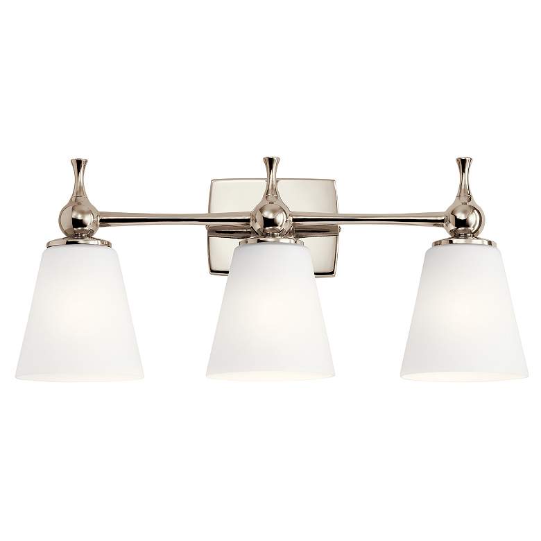 Image 3 Kichler Cosabella 24"W 3-Light Polished Nickel Bath Light more views