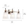 4_Kichler Cosabella 24"W 3-Light Polished Nickel Bath Light more views