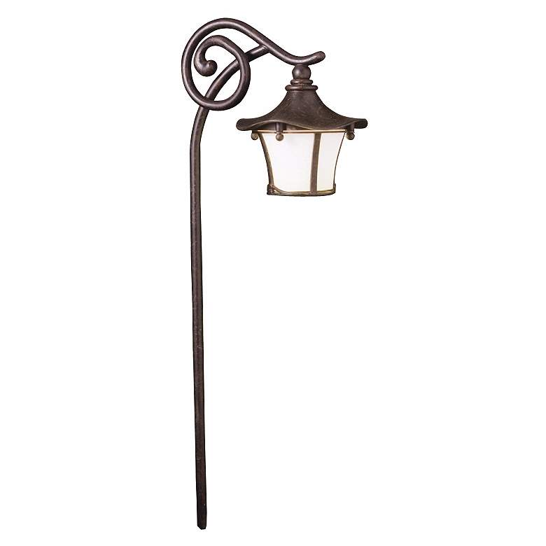 Image 3 Kichler Cotswold Lantern Style Aged Bronze Path Light