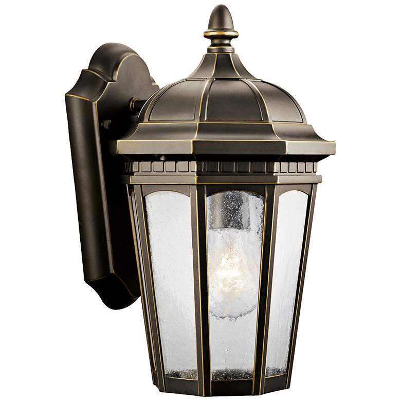 Image 1 Kichler Courtyard 11" High Bronze Outdoor Wall Light