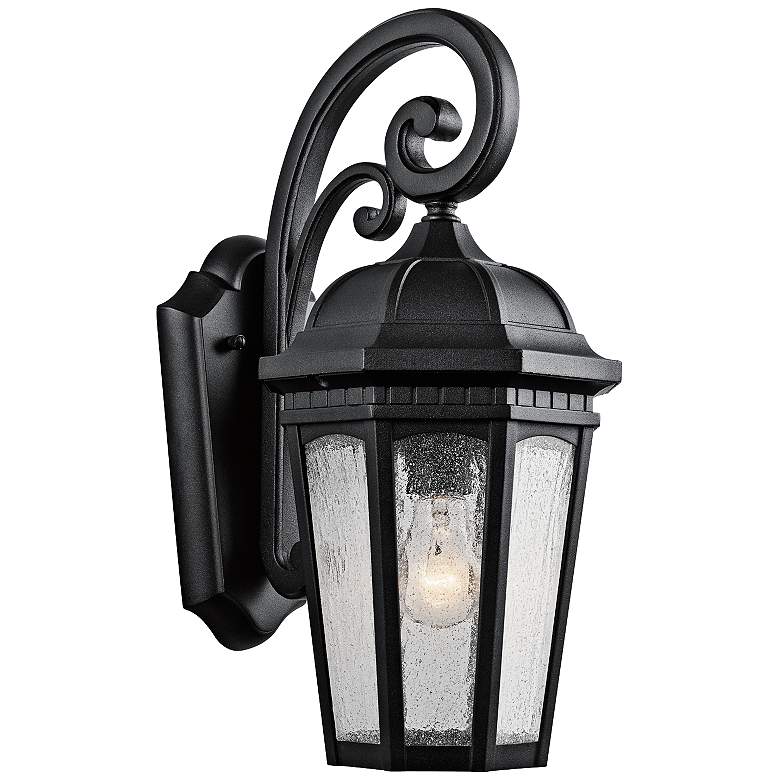 Image 2 Kichler Courtyard 18" High Black Outdoor Wall Light