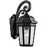 2_Kichler Courtyard 18" High Black Outdoor Wall Light