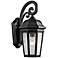 Kichler Courtyard 18" High Black Outdoor Wall Light