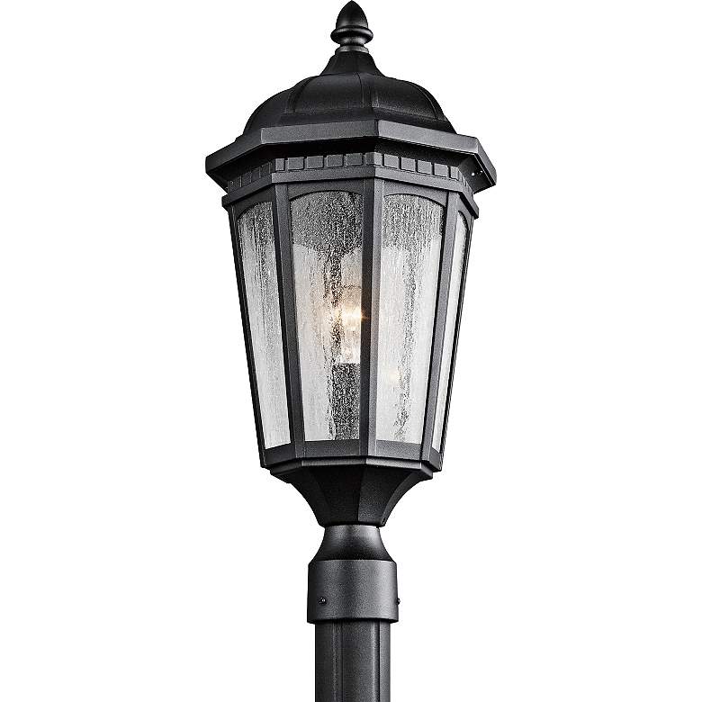 Image 2 Kichler Courtyard 23 3/4" High Black Outdoor Post Light