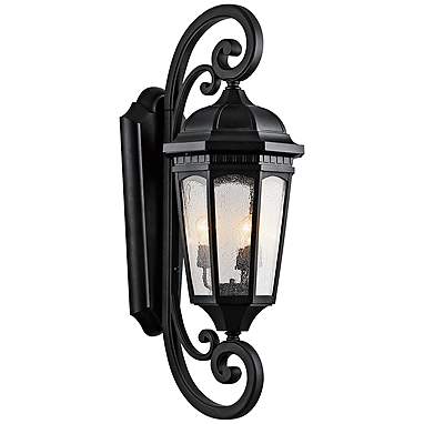 Kichler Courtyard 40 1/2" High Black Outdoor Wall Light