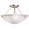 Kichler Cove Molding Top Glass 15"Wide Brushed Nickel Ceiling Light