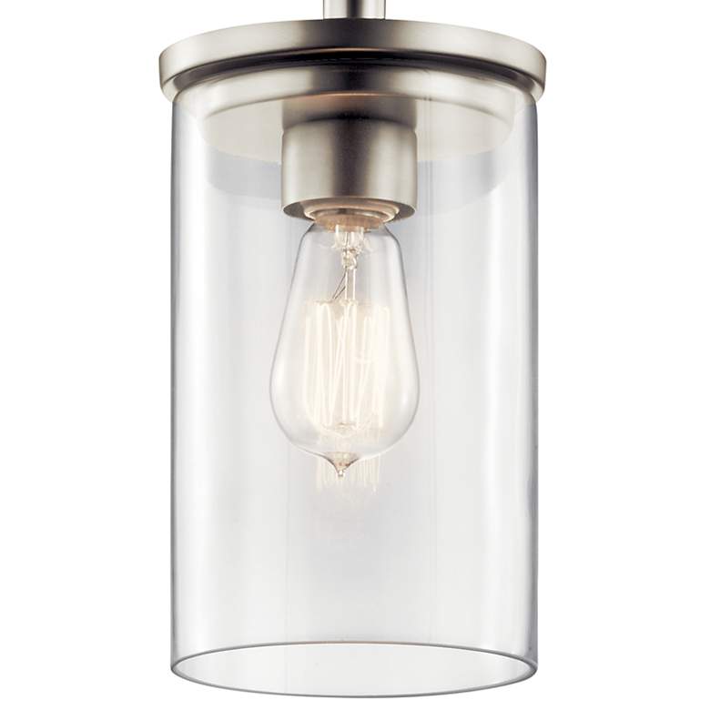 Image 3 Kichler Crosby 10.75" High 1-Light Clear Glass Mini Pendant more views