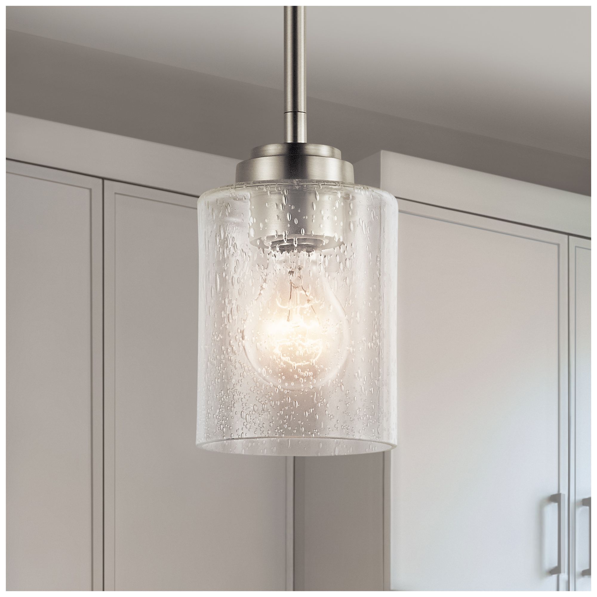 Image 5 Kichler Crosby 10.75" High 1-Light Clear Glass Mini Pendant more views