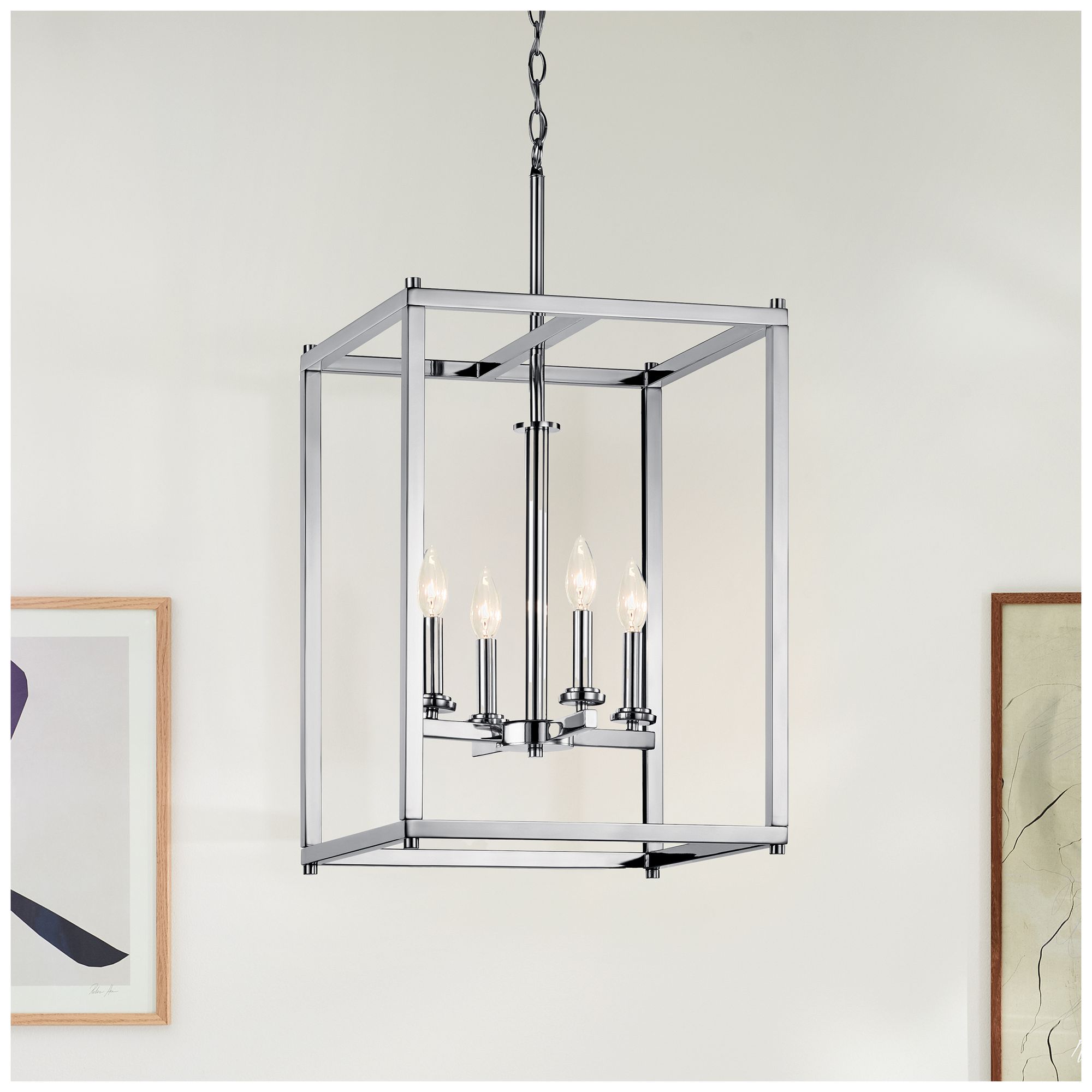 Image 6 Kichler Crosby 16" Wide Dual-Chrome 4-Light Foyer Pendant more views