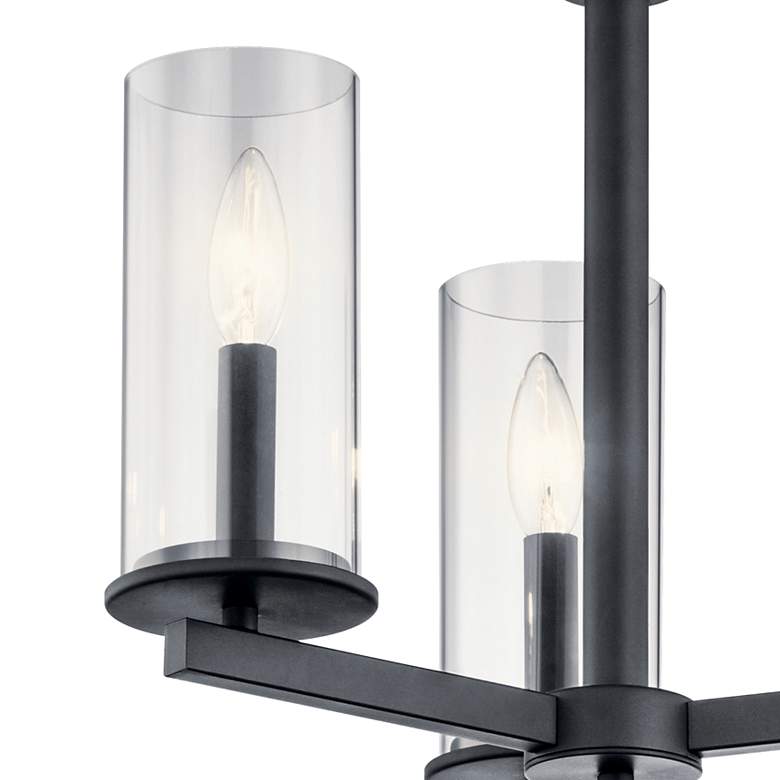 Image 5 Kichler Crosby 18" Wide Black 3-Light Ceiling Light more views