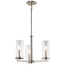 Kichler Crosby 18" Wide Brushed Nickel 3-Light Chandelier