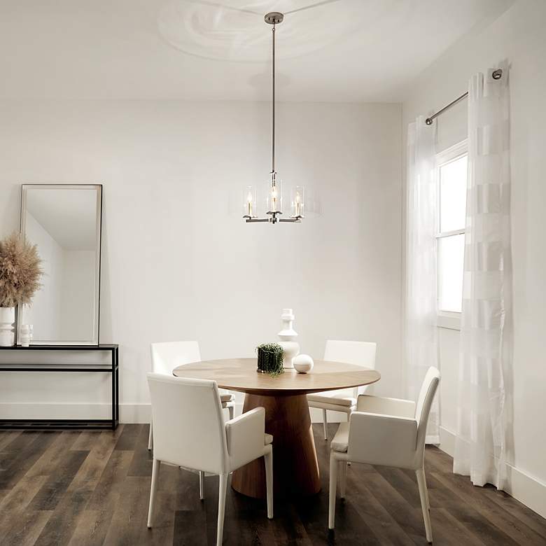 Image 7 Kichler Crosby 18" Wide Brushed Nickel 3-Light Chandelier more views