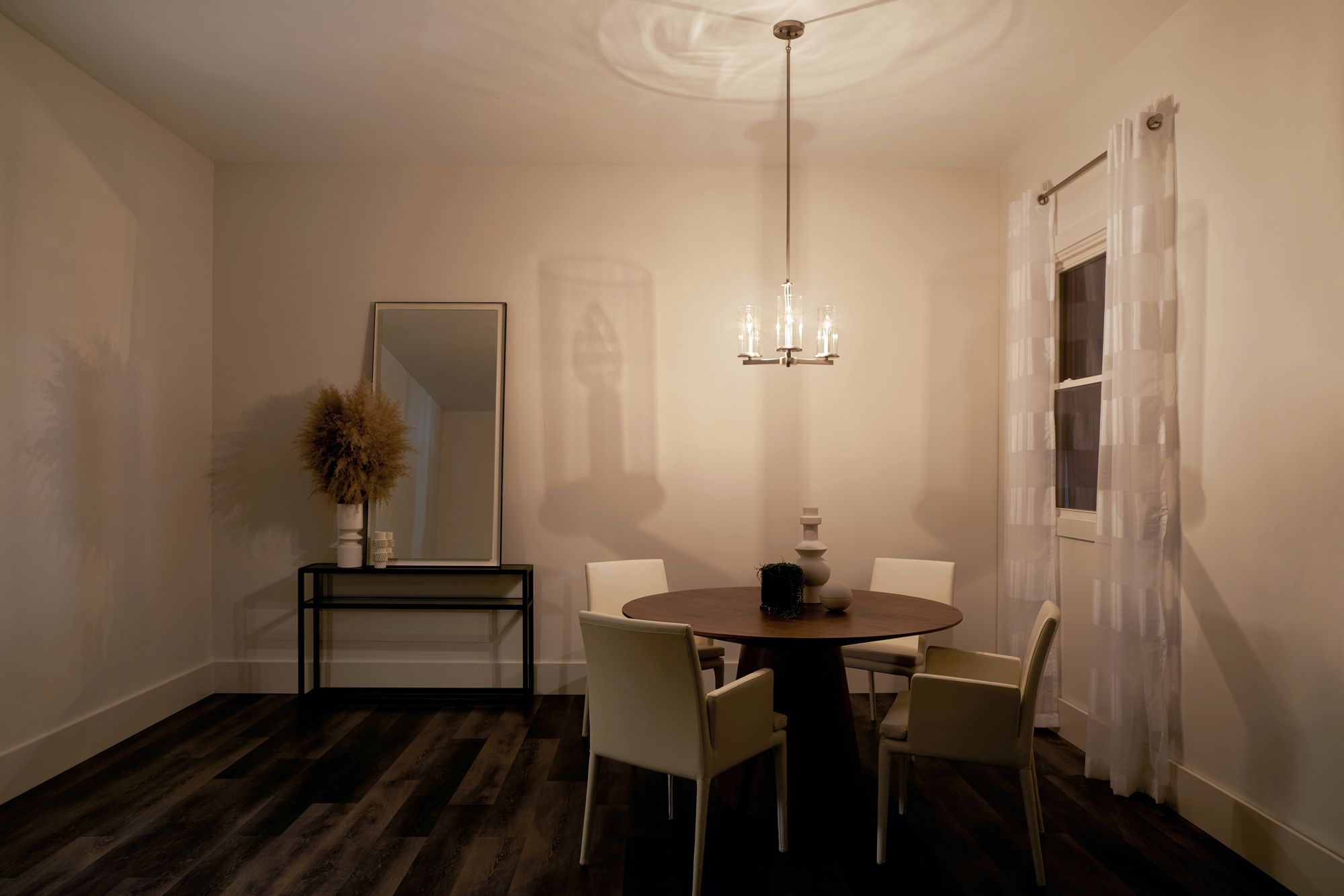 Kichler Crosby 18" Wide Brushed Nickel 3-Light Chandelier in scene