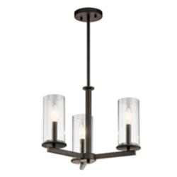 Kichler Crosby 18" Wide Olde Bronze 3-Light Chandelier