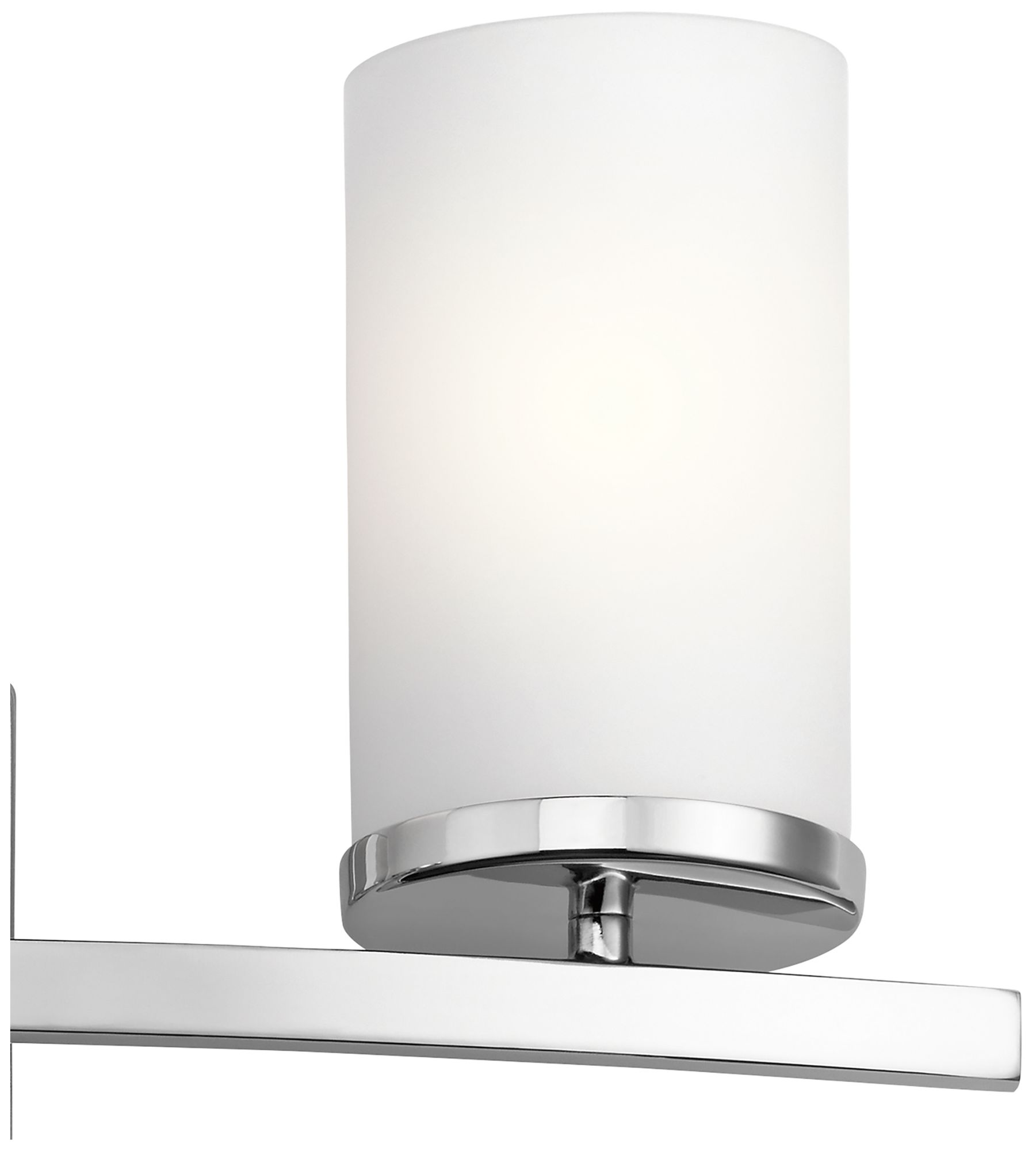 Image 7 Kichler Crosby 23" Contemporary Chrome and Glass 3-Light Bath Light more views