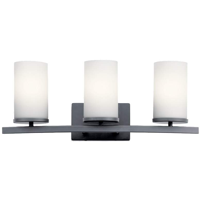 Image 1 Kichler Crosby 23" Wide Black 3-Light Vanity Bath Light