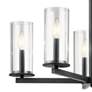 Kichler Crosby 26 1/4" Wide 5-Light Clear Glass and Black Chandelier