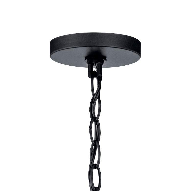 Image 4 Kichler Crosby 26 1/4" Wide 5-Light Clear Glass and Black Chandelier more views