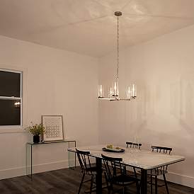 Image5 of Kichler Crosby 26 1/4"W Brushed Nickel 5-Light Chandelier more views