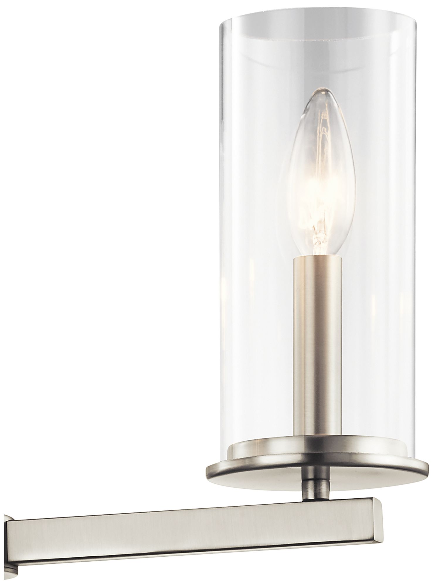 Kichler Crosby 26 1/4"W Brushed Nickel 5-Light Chandelier in scene