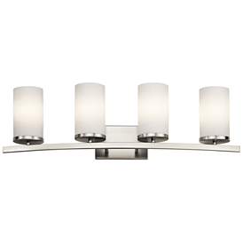 Image1 of Kichler Crosby 31" Wide Brushed Nickel 4-Light Bath Light