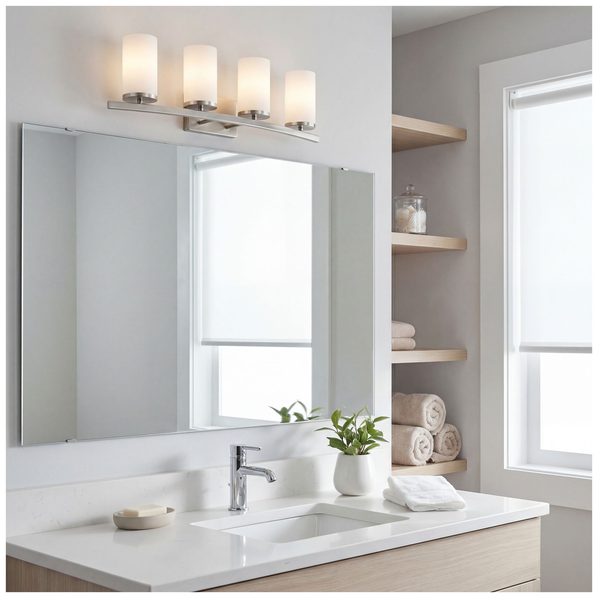 Image 5 Kichler Crosby 31" Wide Brushed Nickel 4-Light Bath Light more views