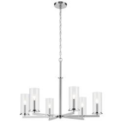 Kichler Crosby 32 1/4" Wide Chrome 6-Light Chandelier
