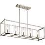 Thumbnail1 of Kichler Crosby 41 1/4" Wide Brushed Nickel 5-Light Island Pendant