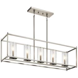 Kichler Crosby 41 1/4" Wide Brushed Nickel 5-Light Island Pendant