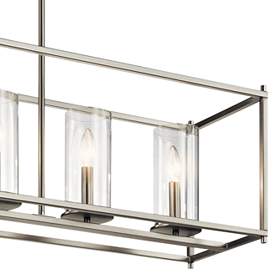 Image2 of Kichler Crosby 41 1/4" Wide Brushed Nickel 5-Light Island Pendant more views