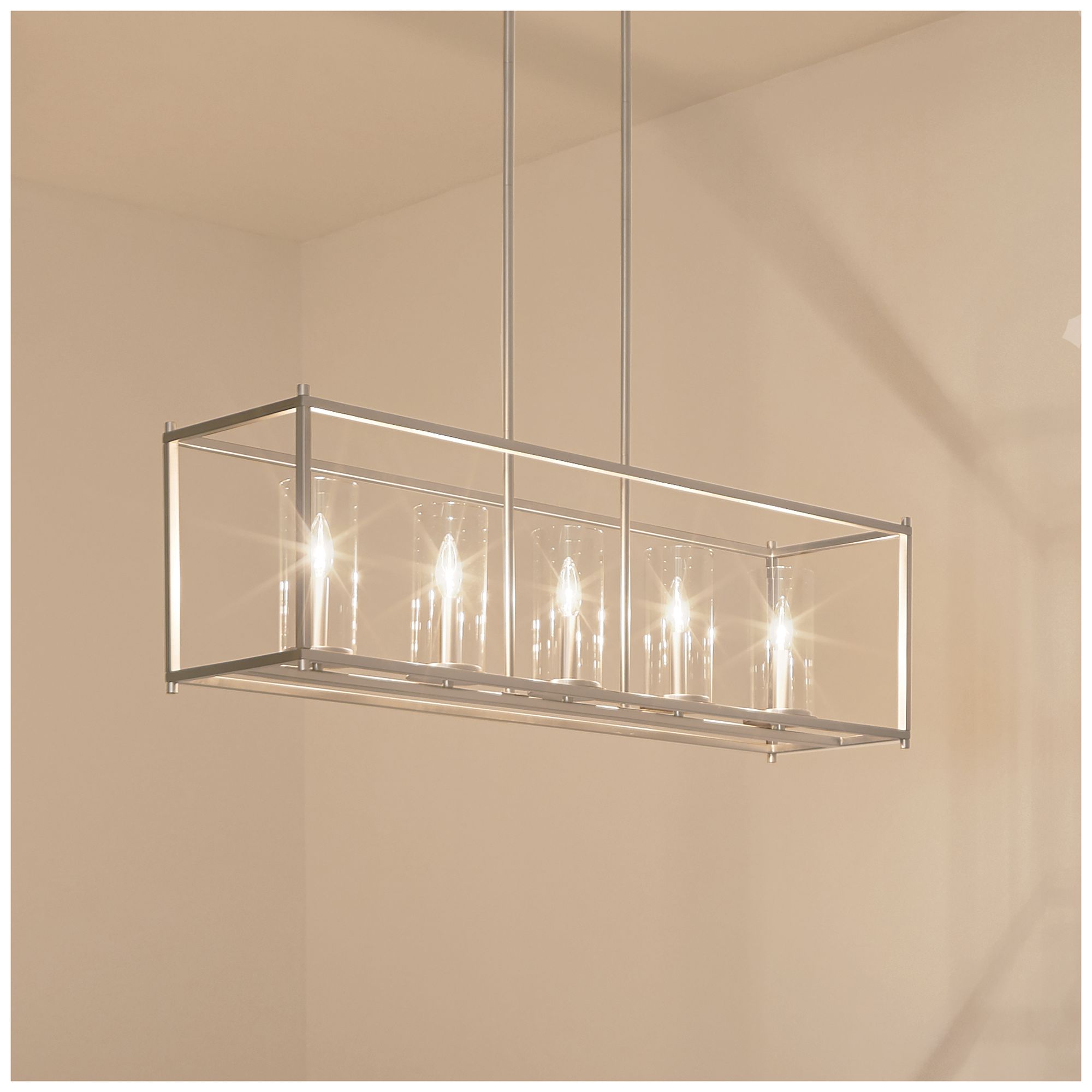 Image 3 Kichler Crosby 41 1/4" Wide Brushed Nickel 5-Light Island Pendant more views