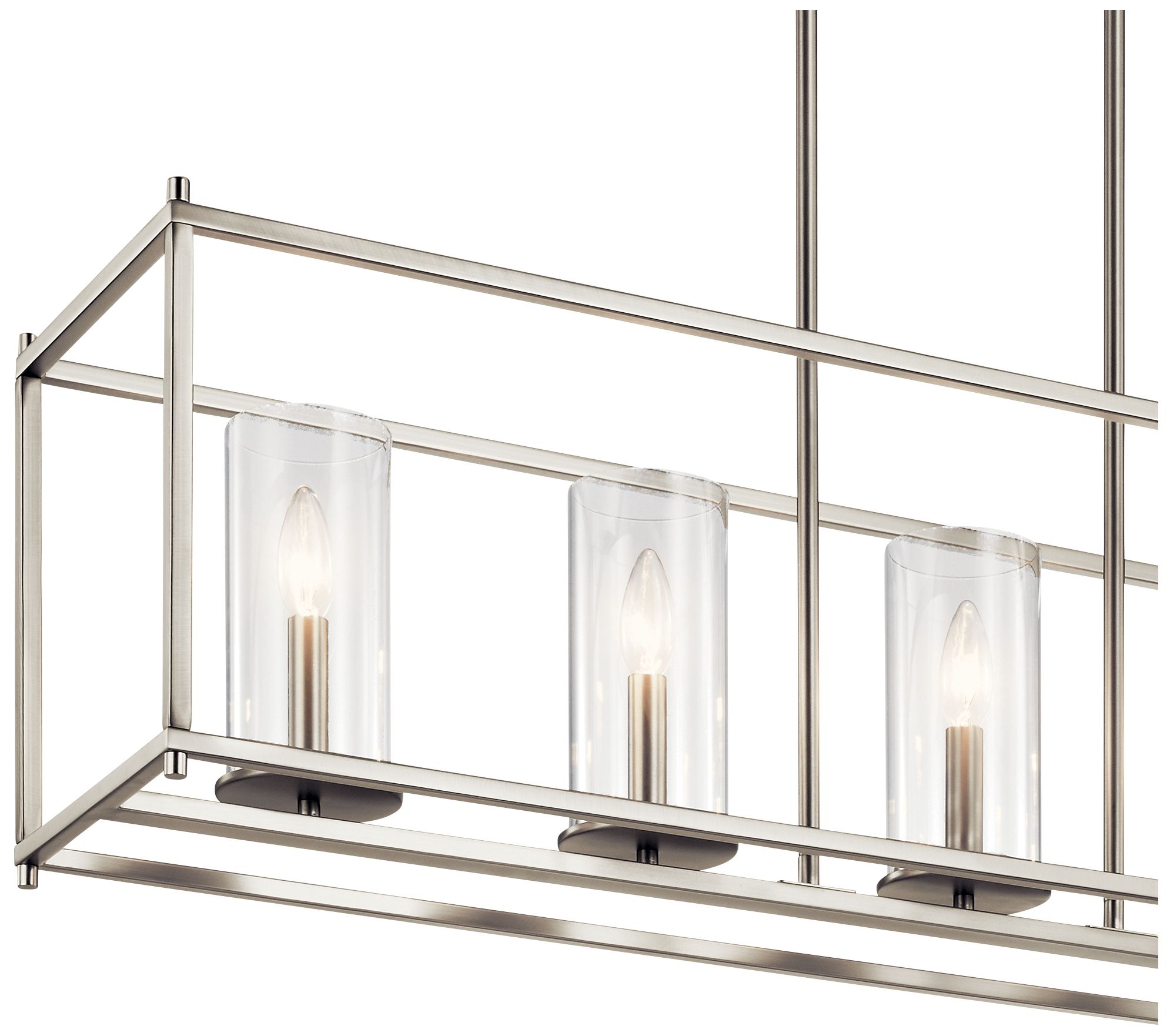 Image 4 Kichler Crosby 41 1/4" Wide Brushed Nickel 5-Light Island Pendant more views