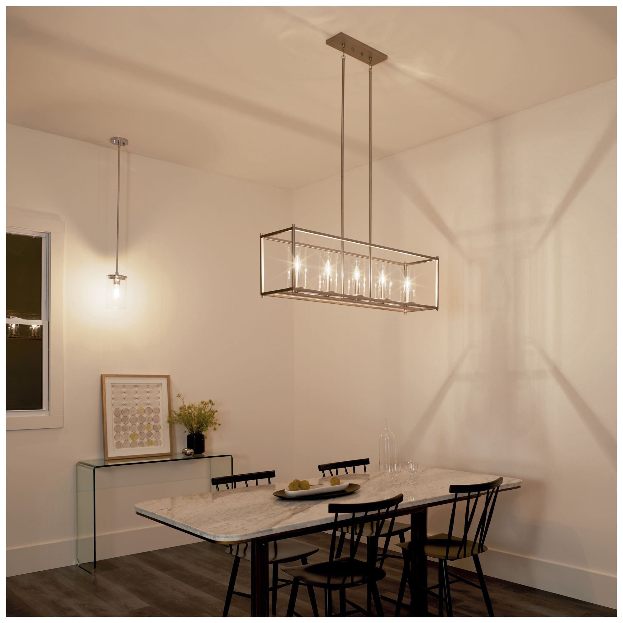 Image 7 Kichler Crosby 41 1/4" Wide Brushed Nickel 5-Light Island Pendant more views