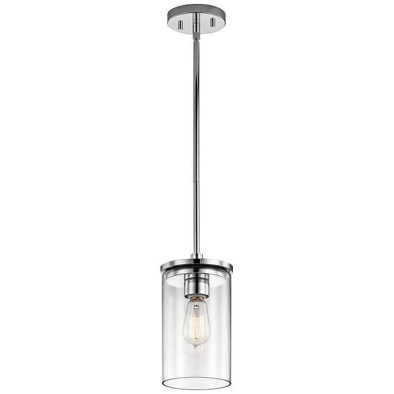Image 3 Kichler Crosby 6" Wide Dual-Chrome 1-Light Mini Pendant more views