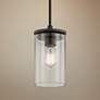 Thumbnail1 of Kichler Crosby 6" Wide Olde Bronze 1-Light Clear Glass Mini Pendant