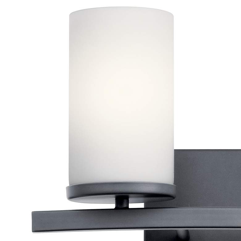 Image 3 Kichler Crosby 8 3/4" High Black 2-Light Wall Sconce more views