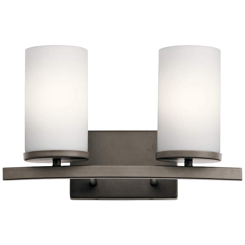 Image 1 Kichler Crosby 8 3/4" High Olde Bronze 2-Light Wall Sconce