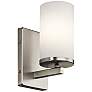 Kichler Crosby 9 1/4" High Brushed Nickel Wall Sconce