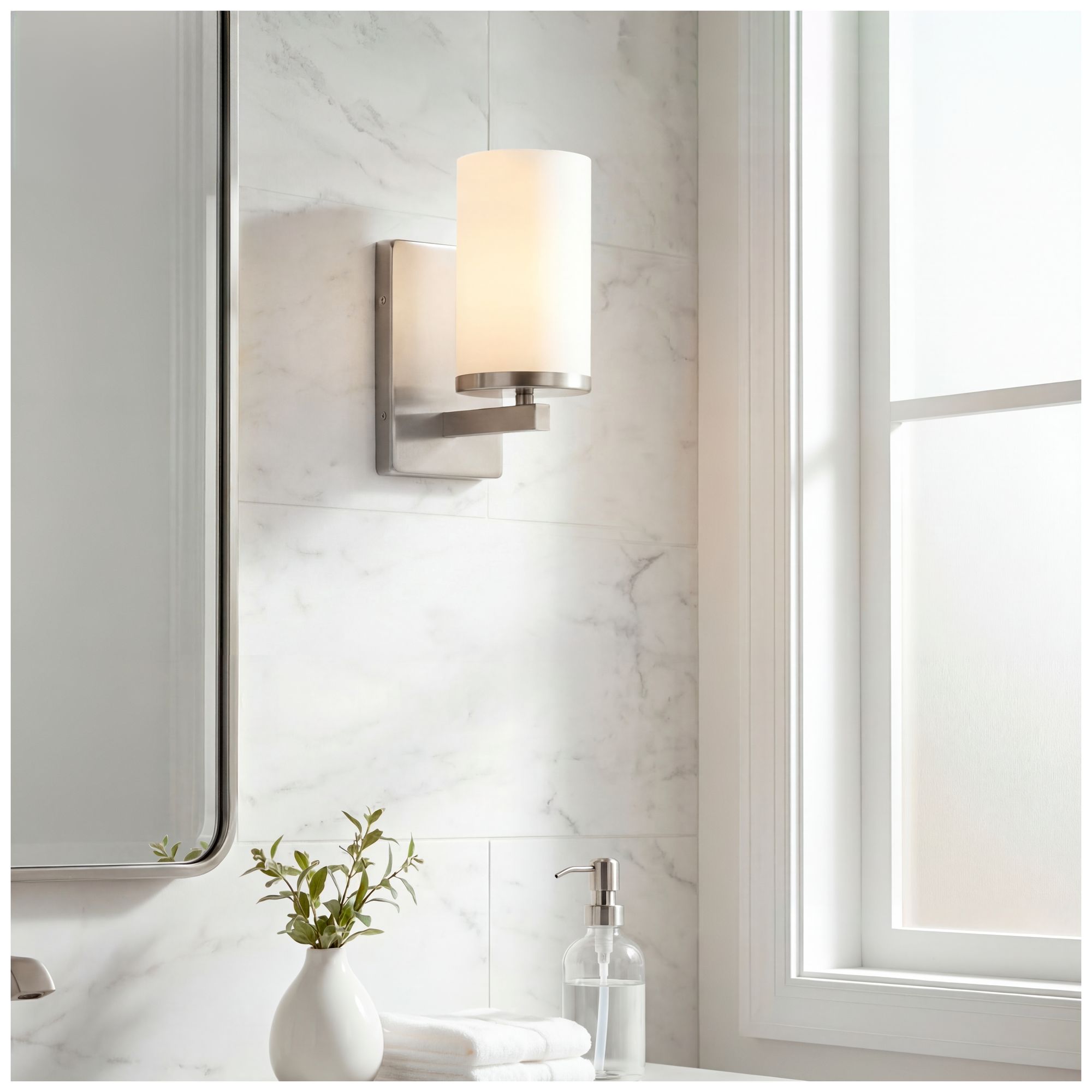 Image 3 Kichler Crosby 9 1/4" High Brushed Nickel Wall Sconce more views